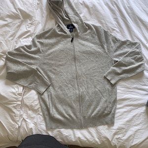 Lands’ End Cashmere Light gray Cashmere hoodie